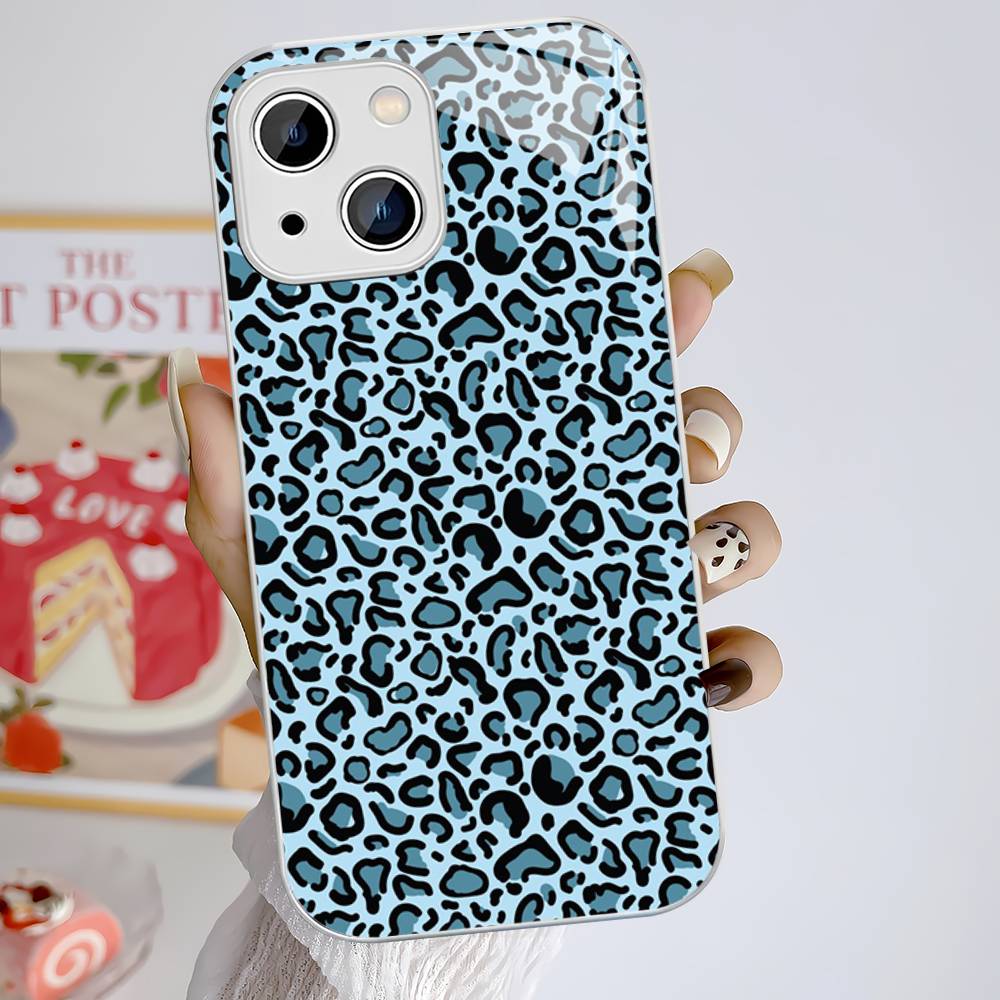 

Leopard Cheetah Print Tempered Glass For Iphone 14 13 12 11 Pro Mini XS MAX 14Plus X XS XR Fundas iphone X