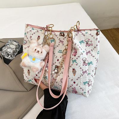 Modische Tasche Damen neue Trend Cartoon Umhängetasche mit großer Kapazität Nische vielseitig Pendler Tragetasche