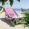 Simon's Cat Print Strandlaken, Groot Zacht Sneldrogend Handdoek voor Strand Camping Zwemmen