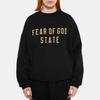 Fear of God Essentials Fleece Crewneck Black Men Tops 192BT246260F