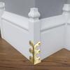 Baseboard Protector Edge Corner Protectors Metal Skiffers Solid Brass Home Corner Guard Decorative Protector Cover