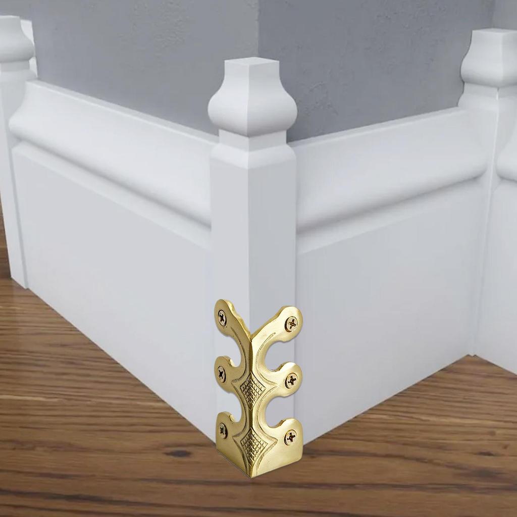 Baseboard Protector Edge Corner Protectors Metal Skiffers Solid Brass Home Corner Guard Decorative Protector Cover