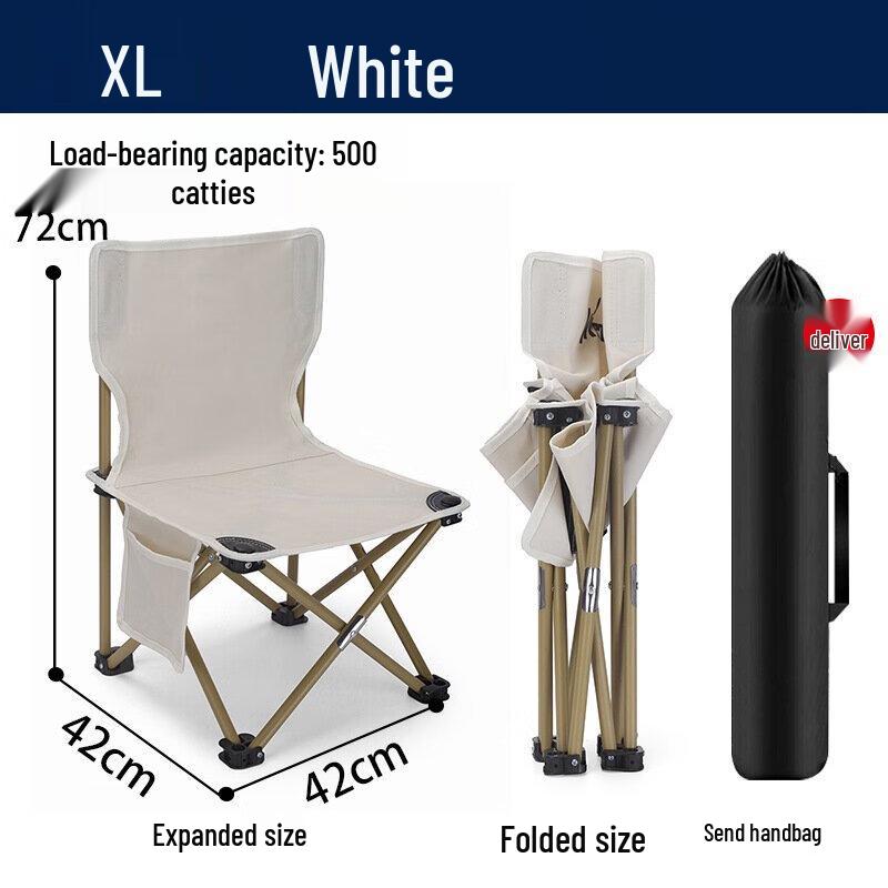 Portable Outdoor Camping and Drawing Backrest Chair