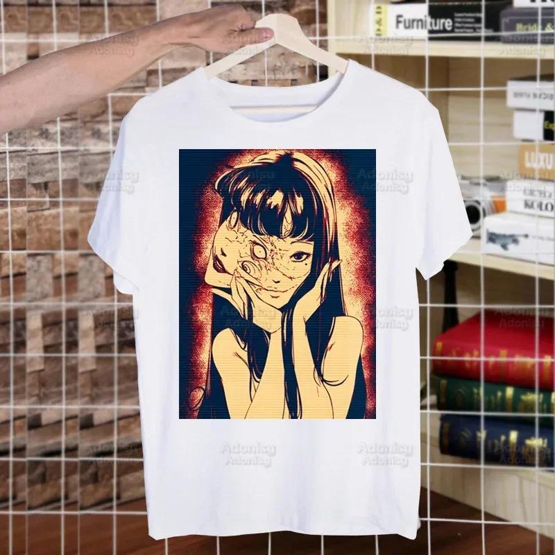 Junji Ito Tomie Shintaro Kago Horror Japan Manga Streetwear T Shirt Harajuku TShirts Short Sleeve Casual T-Shirt Tops Tees