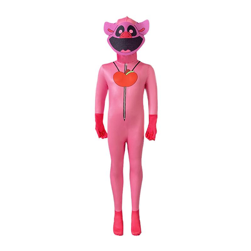 Halloween Children Nap Role-playing Catnap Smilings Critters Cat Cosplay Costume Catnap Jumpsuits with Mask Kids Horror Costumes