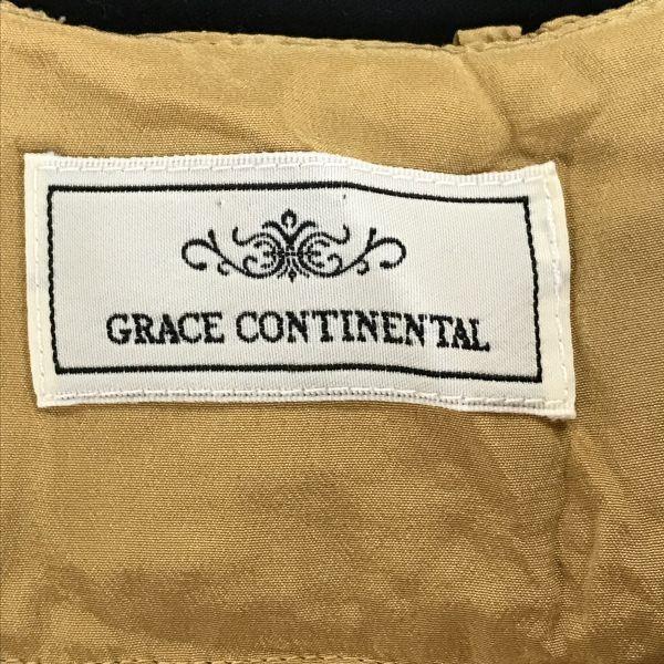 GRACE CONTINENTAL Sukienka Tunika 100% Jedwab Dekolt U Kobiety 36 S Żółto-Brązowy cBH574(UŻYWANY)