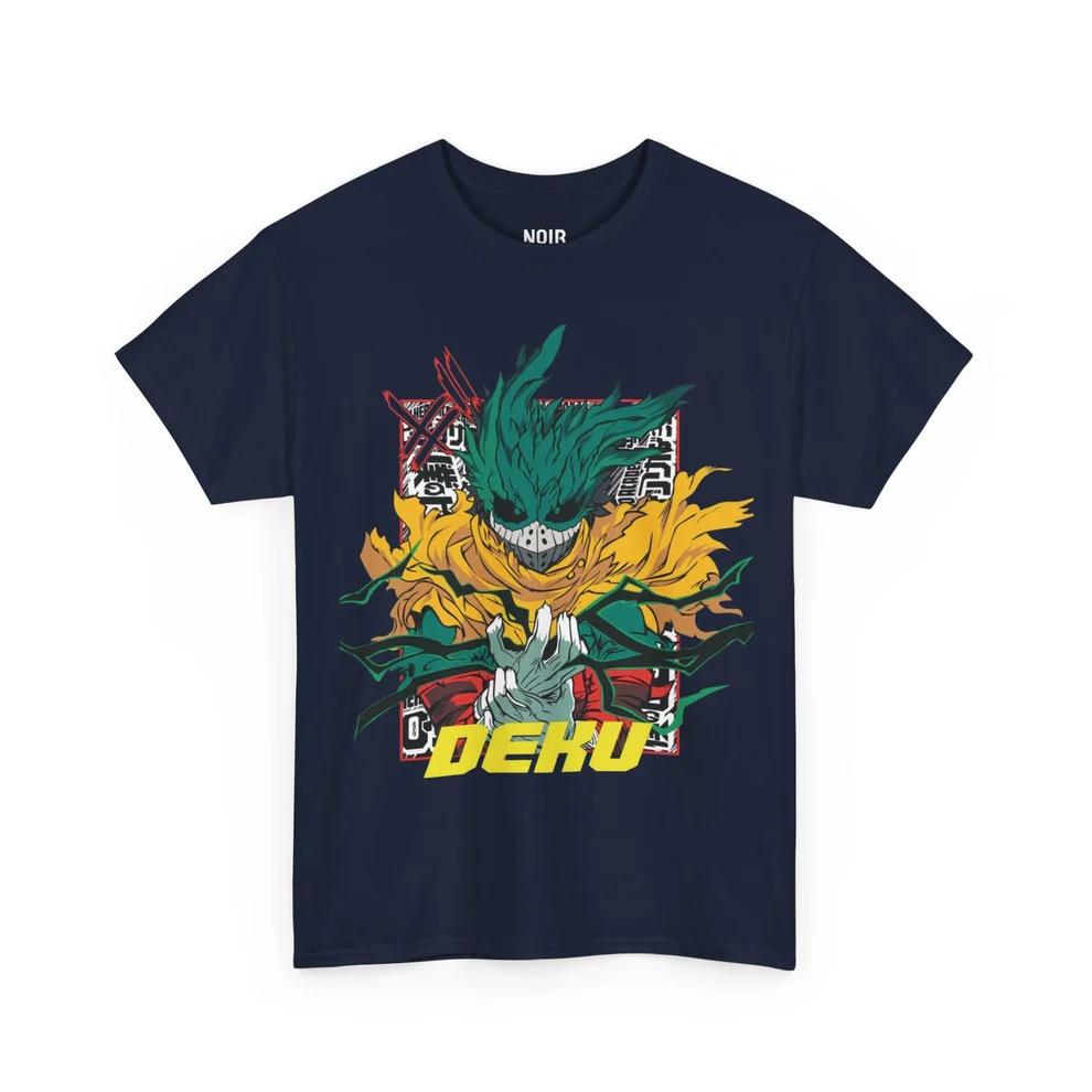 

My Hero Academy Dark Deku Vigilante Aura Cotton Tshirt Unisex and Women Anime Style Fashion Comfortable Casual Short Sleeved Shirt 4XL