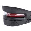Comfortable 2-layer Height Increase Insoles Unisex Black Inner Height Insoles 5cm Thick Air Cushion Insoles Daily Wear