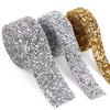 1 Yard Garment Accessories Multicolor Sewing Ribbon DIY Hot Fix Strass 1.5cm Rhinestones Appliques Tape Trim