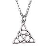Collana Ciondolo Nodo Celtico Triquetra Stella di Davide Pendente Gioielli Vintage Boho Catena 43cm