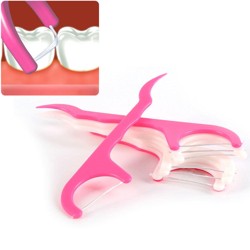 25pcs Dental Floss Oral Care Flosser Picks Teeth Toothpicks Stick Tooth Clean