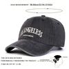 Men Letter Embroidered Wash Baseball Cap Vintage Hat Outdoor Adjustable Sunscreen Leisure Hat Spring Autumn Travel Tourism Beach Vacation