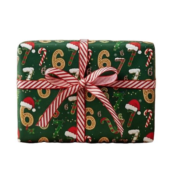 67 Meme Christmas Gift Wrap Funny Wrapping Paper for Kids Unique Brain Rot Holiday Gift Wrap Paper Roll for Birthday Xmas Present Wrapping