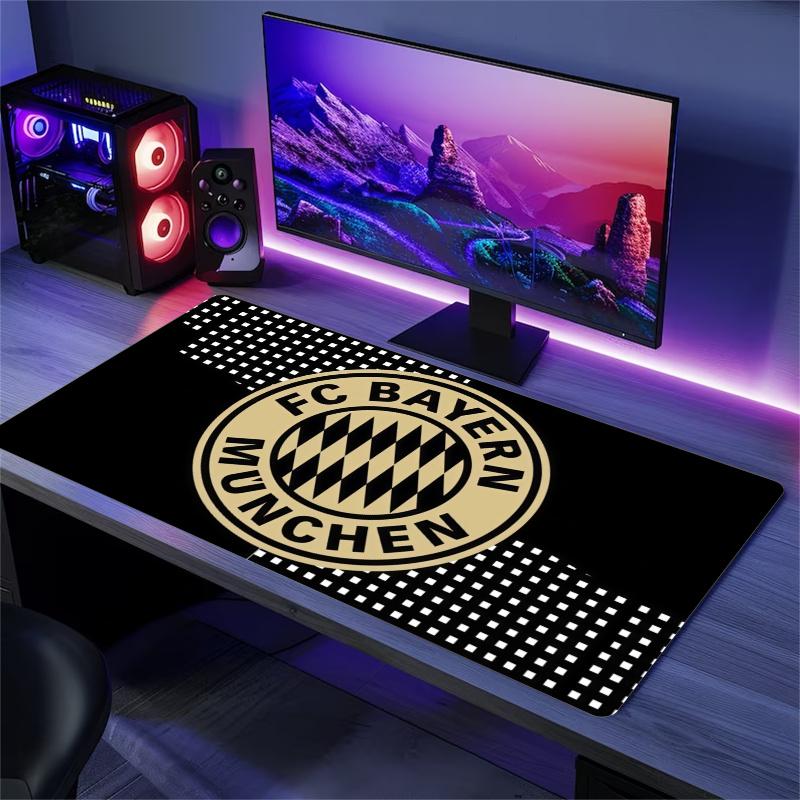 FC Bayern München Print  Cushion Non-slip Laptop Tablet Big Mousepad XXL Mat Mini PC Playmat With Lock edge