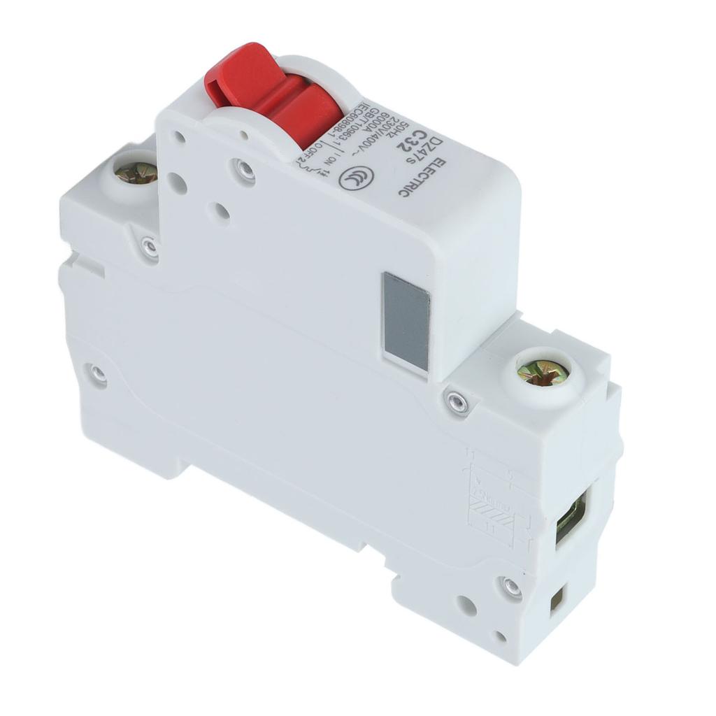 Circuit Breaker Low Voltage 6000A Breaking Capacity 1P DIN Rail Mount 32A 230V 400V