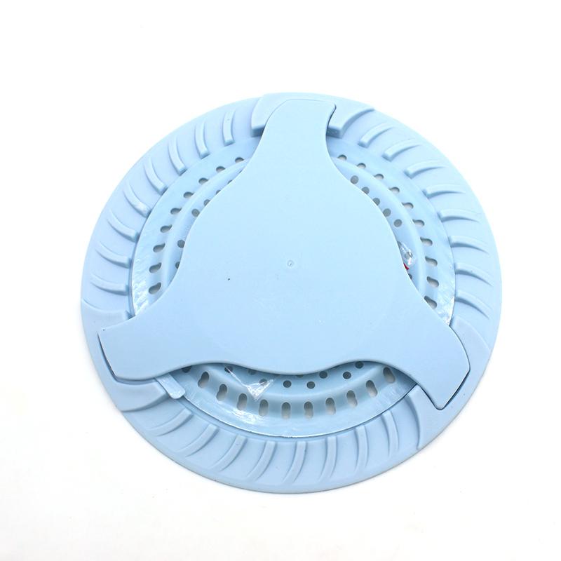 

Кухонный силиконовый фильтр для раковины, сливное отверстие для пола, ванная комната, душ, канализация, дуршлаги, вращающиеся фильтры синий