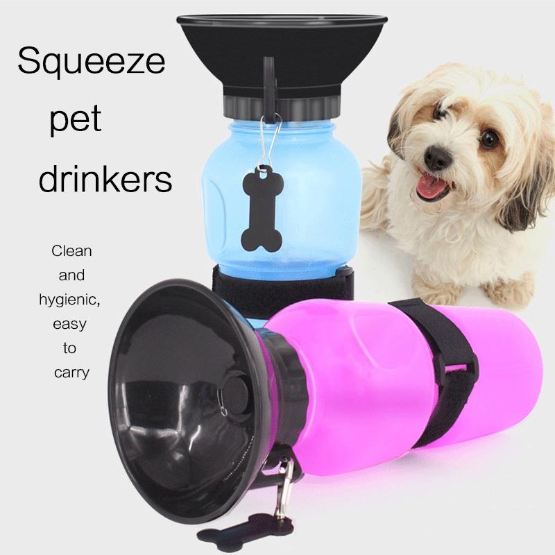Portable Dog Water Bottle Outdoor Pet Feeder Travel Dog Drinking Cup Hiking Camping Pet Supplies