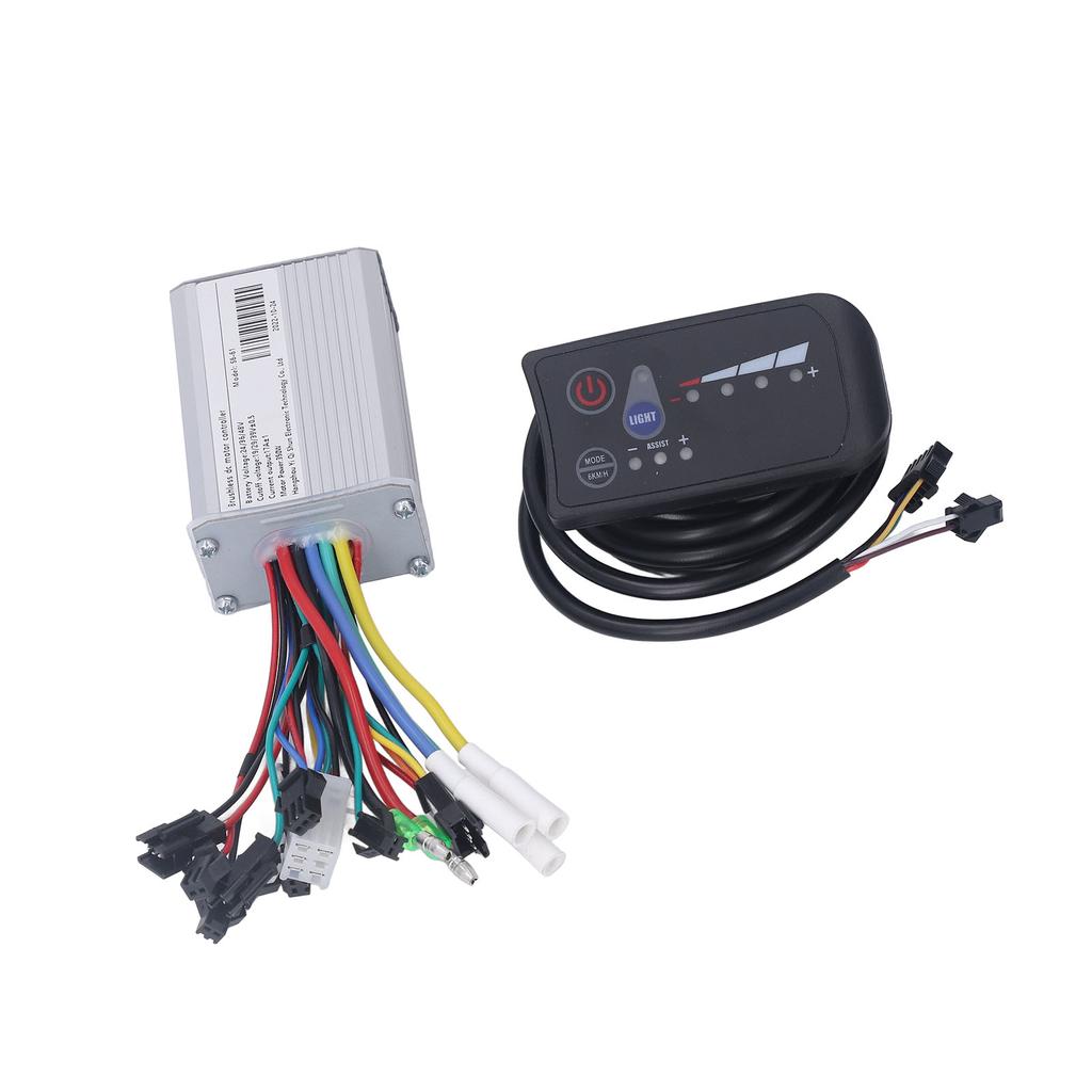 350W Brushless Motor Controller with LED Display Panel for Electric Bicycle Electric Scooter 24V