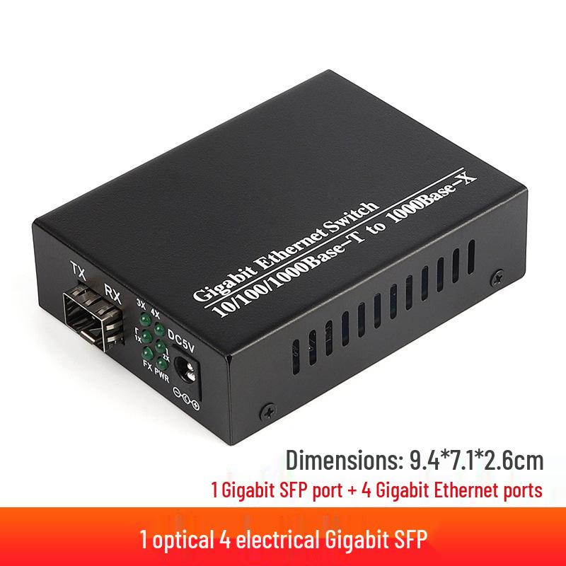Gigabit Fiber SFP Transceiver: 1 Electric & 1 Optical Port Fiber Switch Module