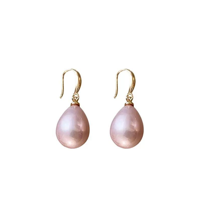 Waterdrop Pearl Pendant Earrings - Simple, Elegant, High-end, Ear Hook, Versatile Accessory for All Occasions