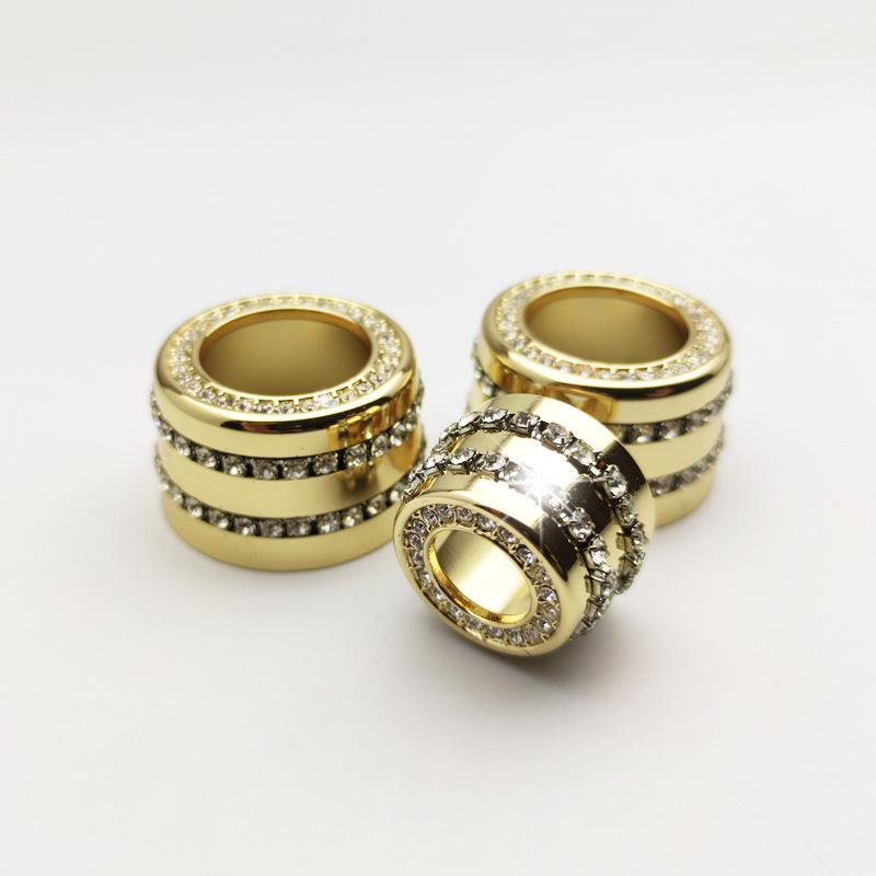 Baoma 5, 6, 7 Series Center Console Audio Knob Diamond Ring Decoration in Gold