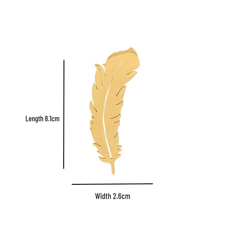 

2023 A/W Feather Couple Coat Brooch: High-End Niche Stainless Steel Pin Corsage Accessory