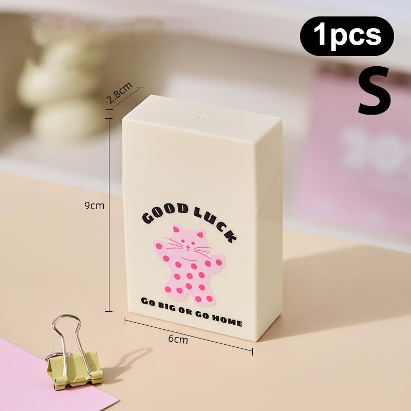 

Дофамин Мультяшная Слепая Коробка Карта Коробка для Хранения Самонапечатанная Визитница Откидная Крышка Органайзер Коробка для Хранения Коробка для Хранения Конфет S белый