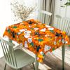 One Rectangular Tablecloth, Halloween Pumpkin Party, Cartoon Bat, Soul Pattern Printed tablecloth.PMJ