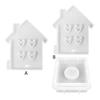 Love House Candle Holder Mold with Base for Making Candle Holder Tealight Holder Decorations Gypsum Ornament