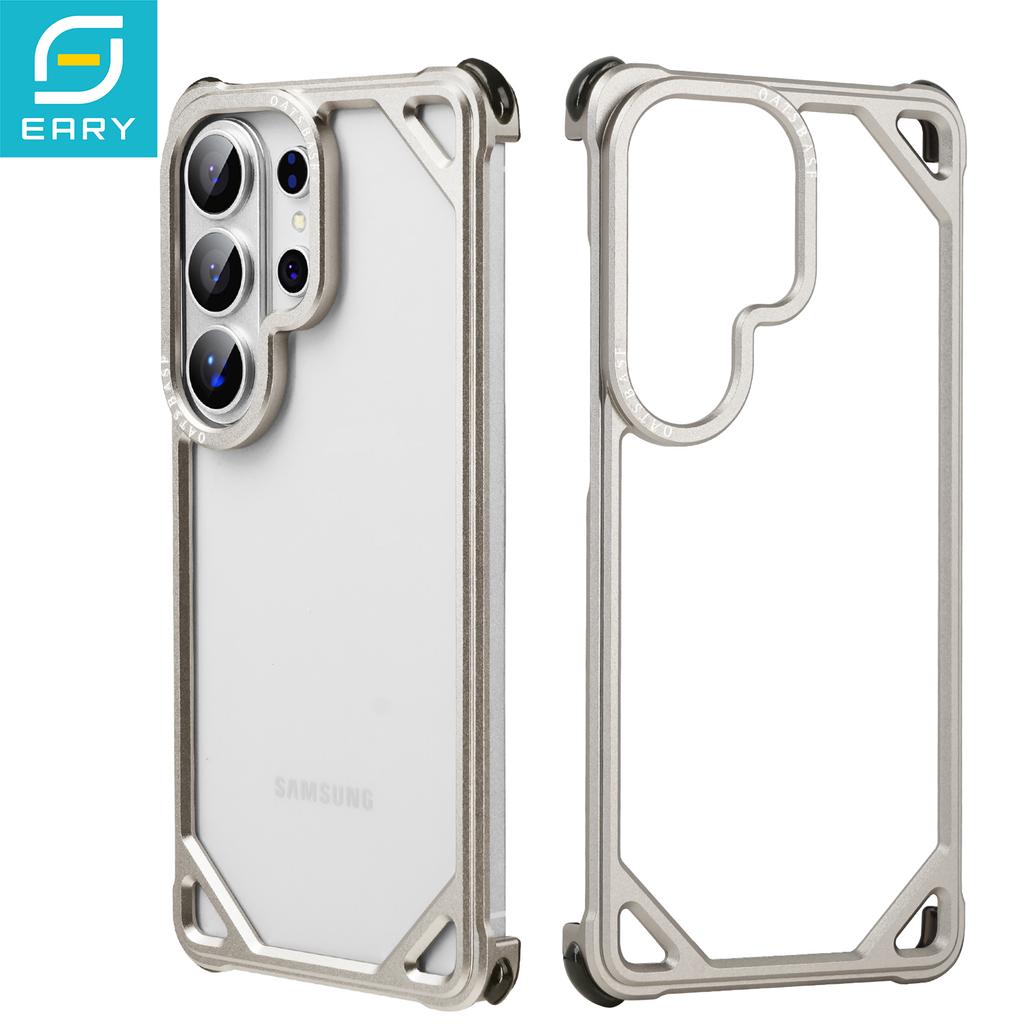 Eary Frame Phone Case for Samsung Galaxy S26 Ultra Metal Shell Shockproof Drop-Protection Original Feel for S26Ultra Phone Cover