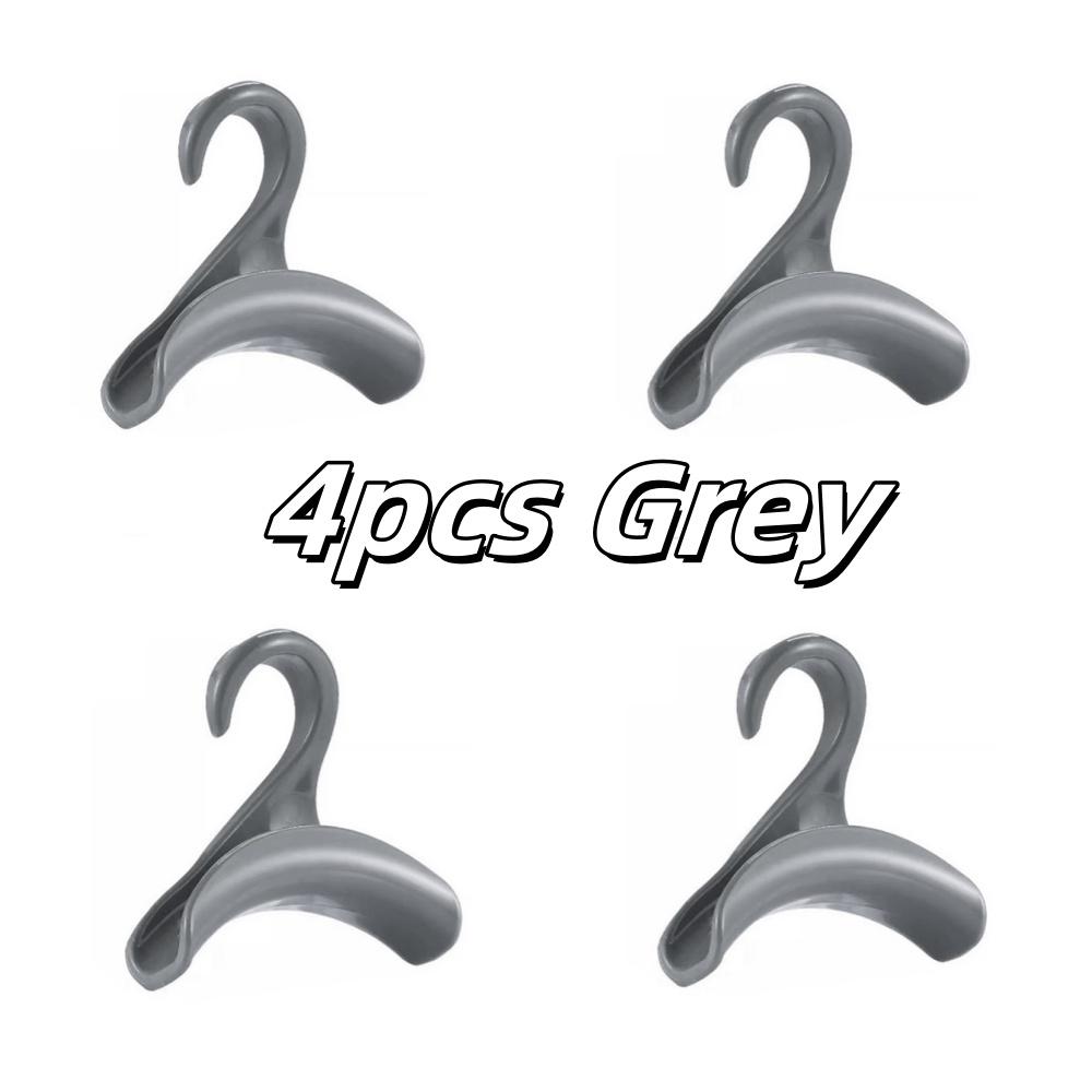 4pcs Bag Hanger Hook Handbag Hat Scarf Plastic Multi-Functional Storage Rack For Wardrobe Backpack No Traceno Deformation Racks