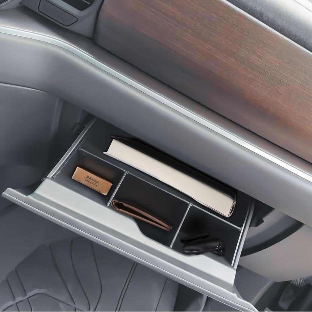 EDBETOS Glove Box Organizer Compatible with Refreshed - 2024 2025 Silverado/Sierra 1500,2024 2025 Chevy Silverado/GMC Sierra 2500HD 3500HD