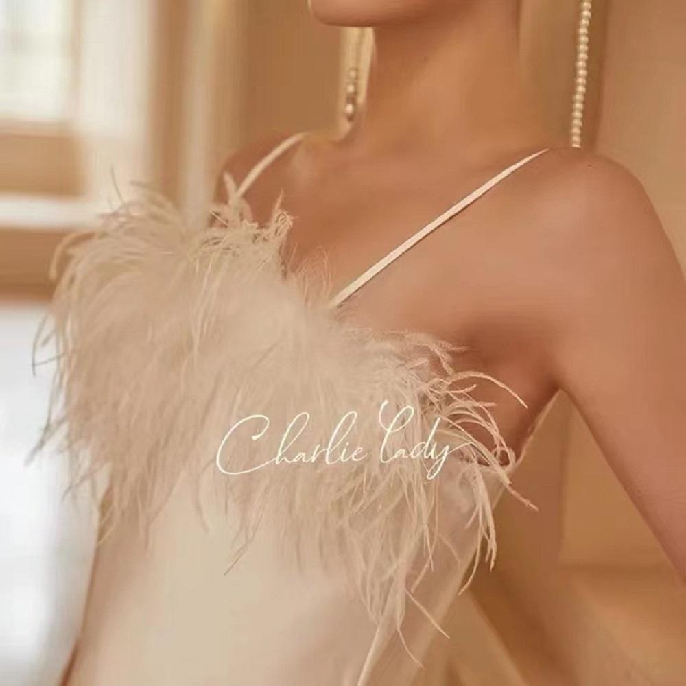 50G 2M Natural Pink Dyed Ostrich Feathers Boa Plumas for Shawl Scarf Ribbon Wedding Party Stage Sewing Dress Decoration Crafts