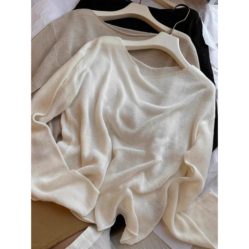 

Уровень Хаоса Нет Не Рекомендую! Ленивое Расслабленное Ощущение ~ Тенсел Лен Охлаждающее Ощущение Папермен Свободная Вязка Солнцезащитная Блузка Beige S