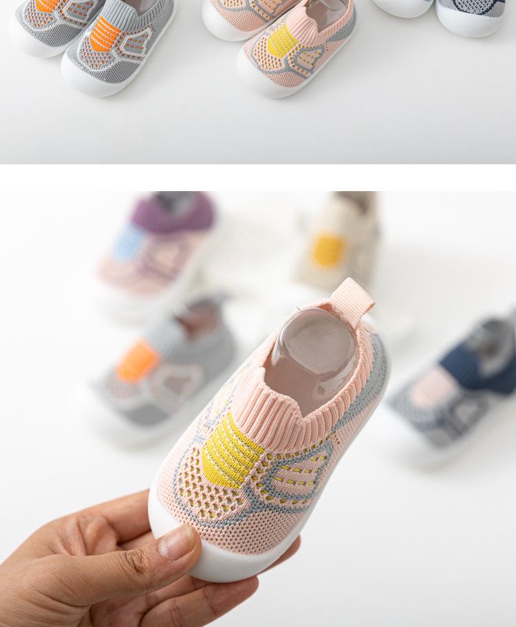 Soft Sole Non-Slip Breathable Sock Shoes for Baby Toddlers - Slip-On Design for Boys & Girls, Perfect for Spring & Summer