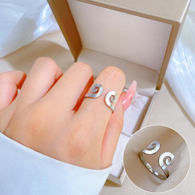 Cold Wind Minimalist Wind Bouncing Ring Men'S And Women'S Tide Personality Simple Index Finger Ring