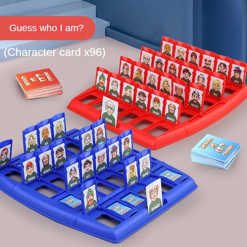 Raten Sie mal, wer ich bin Brettspiel Eltern-Kind Interaktionsspielzeug Logisches Denken Kinderpuzzle Ich Du Mein Charakter Schachbrett