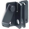 Stainless Steel Deadbolt Padlock Hasp with Black Sides