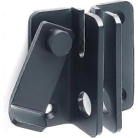 Stainless Steel Deadbolt Padlock Hasp with Black Sides