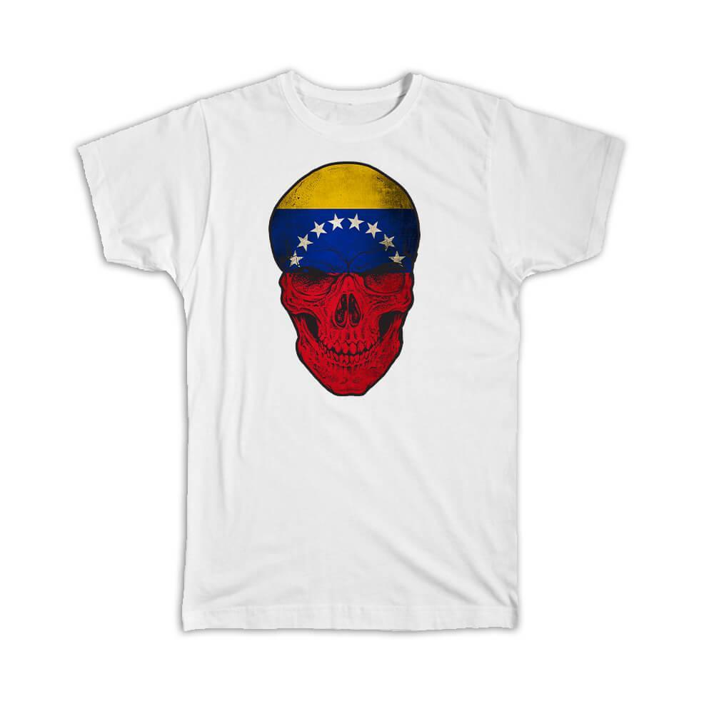 

Gift T-Shirt : Venezuela Flag Skull Venezuelan National Colors 5XL різнокольоровий