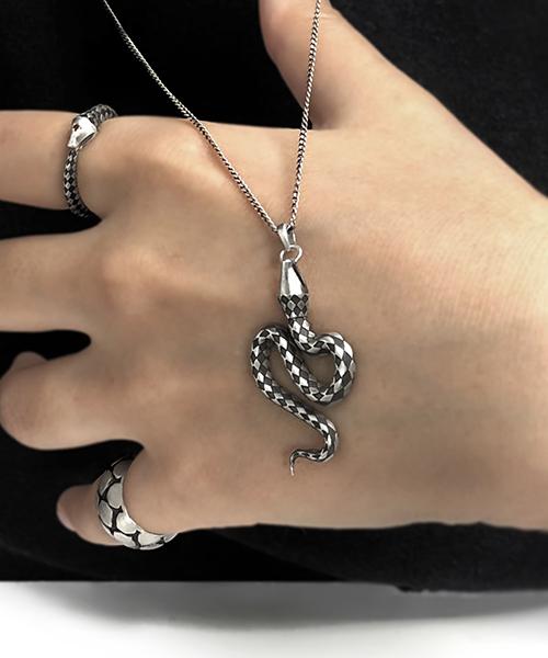Sekhmet Geb Oil Painting 39Mm Snake Necklace