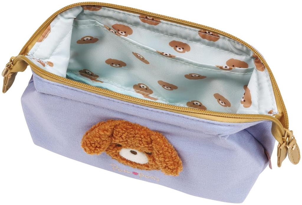 Skater Dog Pouch Small Item Makeup Pouch Pompon's ZGAP1-A, Pouch,
