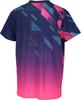 JUIC Table Tennis Game Officially Approved by the Japan Table Tennis Association Navy Pink 5659 Galaxy-J Shirt, (J.T.T.A.), Unisex, (NP), XXL,