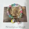 Kuromi Colorful Popcorn Crystal Beaded Bracelet - Christmas Hot Sale for Students & Besties
