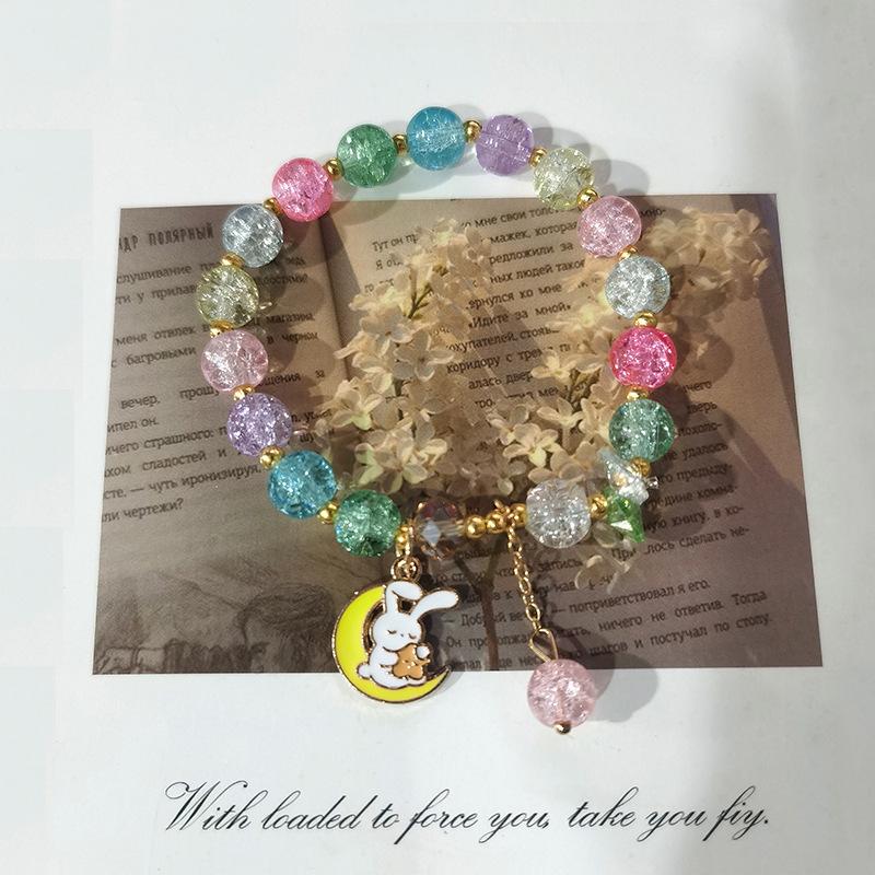 Kuromi Colorful Popcorn Crystal Beaded Bracelet - Christmas Hot Sale for Students & Besties
