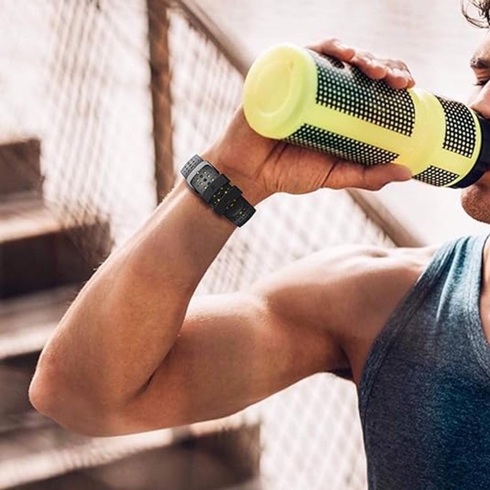 KALEBOL KLB-SSPWGJ-001 For Garmin Fenix 6X/Fenix 7X/Instinct 2X Watchband QuickFit 26mm Silicone Watch Bracelet