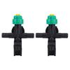 2Pcs External Thread Agricultural Sprayer Fan Shaped Spraying Nozzle For Agriculture