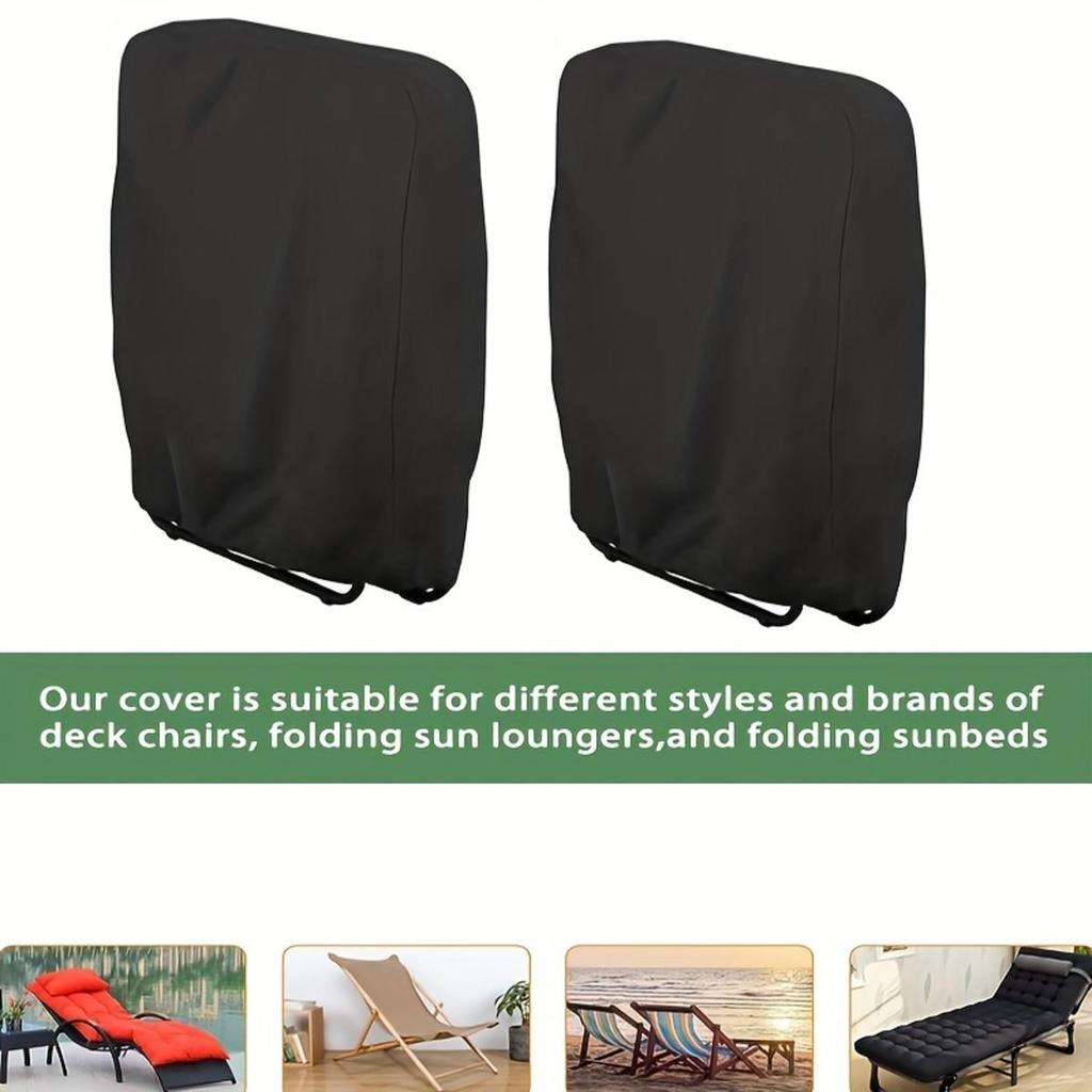 Folding Chairs Cover Outdoor Dustproof UV Protection Waterproof Cover Reclining Chair Cover Furniture Case Storage Bag