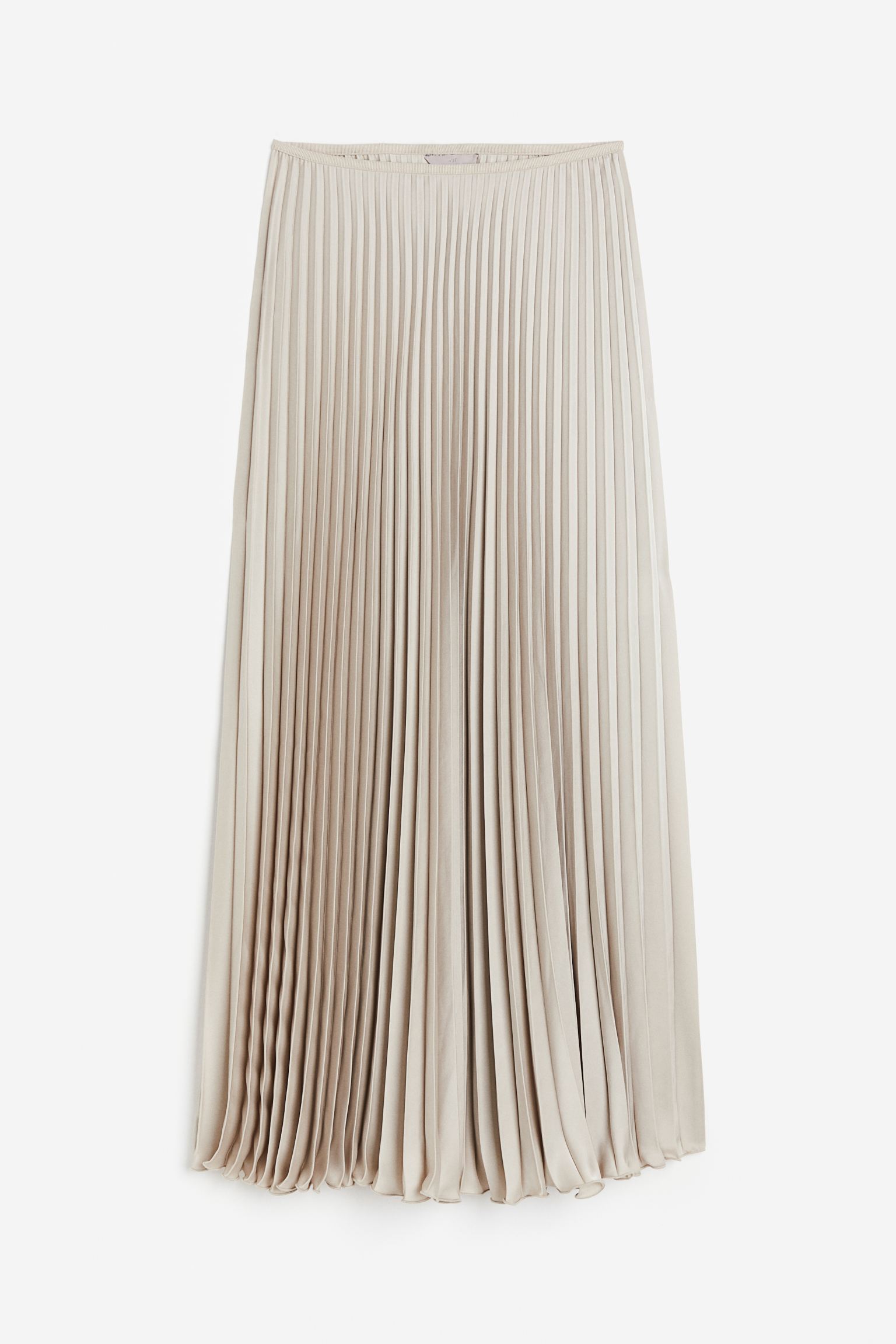 

Pleated satin skirt