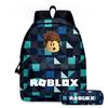 Minecraft Game Anime Backpack Set for Students Boys Girls 2 Piece School Bag